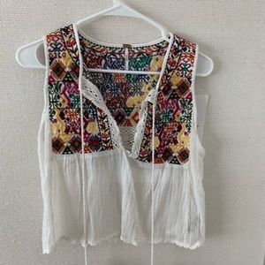 Free people embroidered shirt